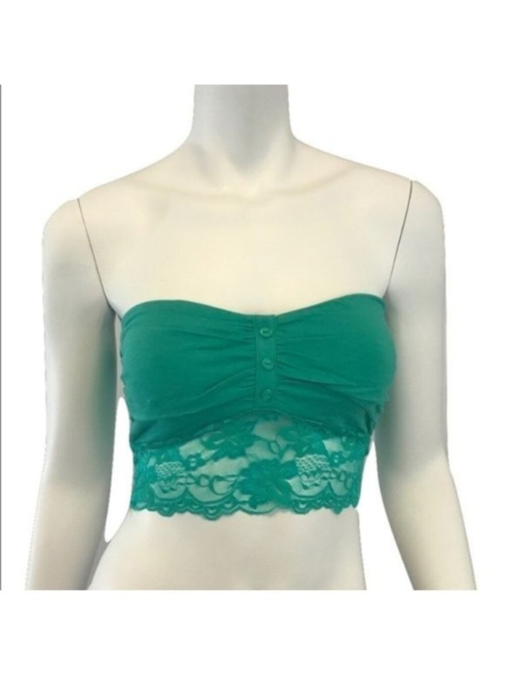 Bozzolo Teal Lace Contrast Bandeau